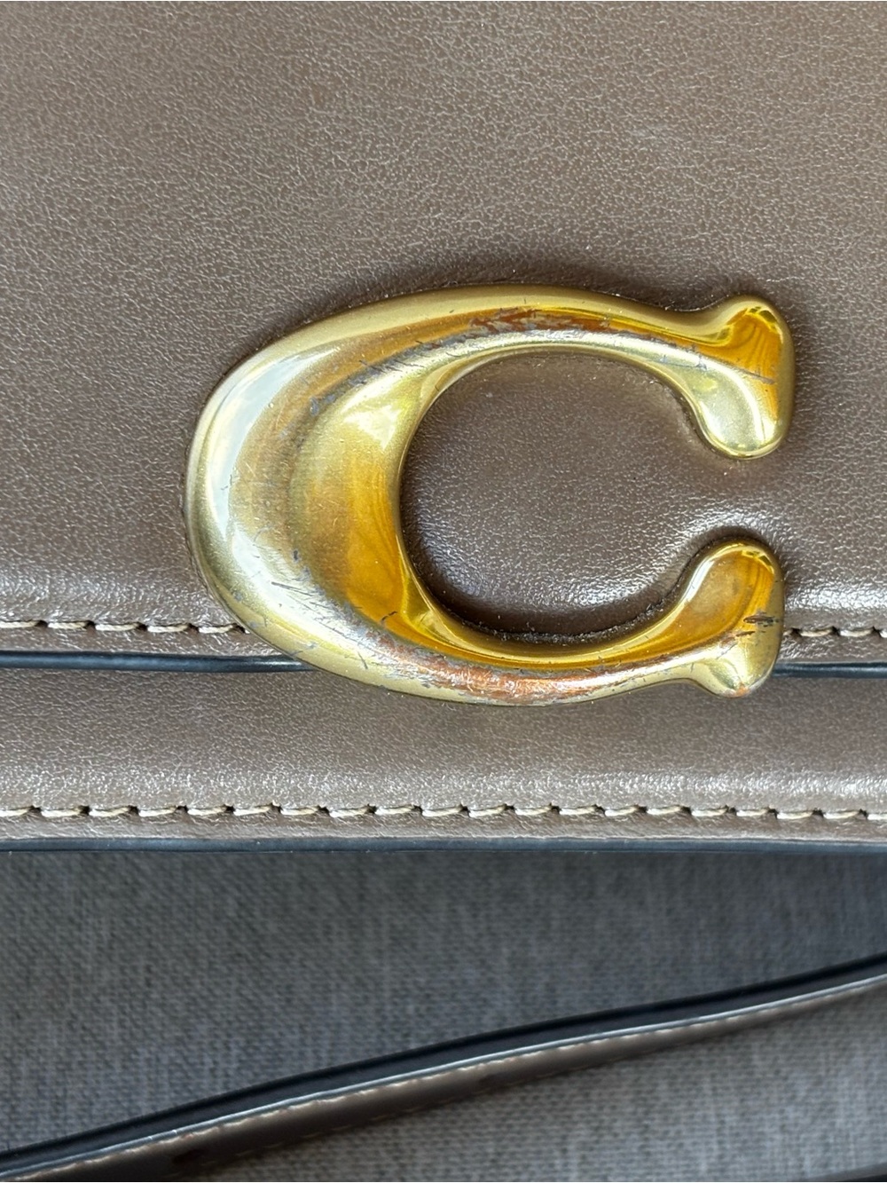 Coach Bandit Shoulder Bag 24 Luxe Refined Leather Crossbody CC416 - Picture 8 of 13